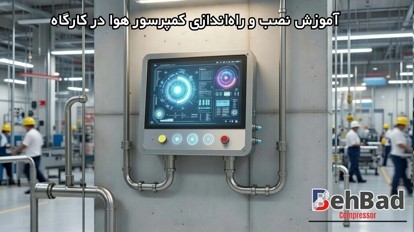  آموزش نصب و راه‌اندازی کمپرسور هوا در کارگاه